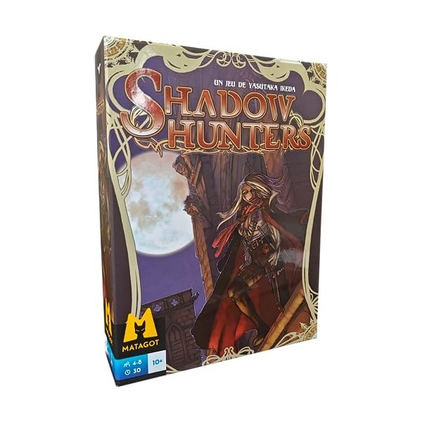 Matagot Shadow Hunters Jeu à rôles cachés - Jeu dambiance - Personnages surnaturels - Jeu de stratégie- de 4 à 8 Joueurs dès