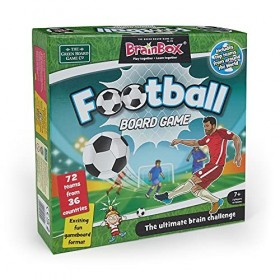 BrainBox Football Board Game, Ages 7+, 2+ Players