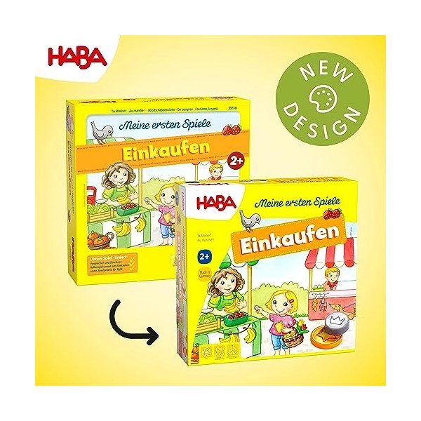 HABA 302781 My Very First Games- To Market! An exciting day at the market for 1 - 4 budding shoppers ages 2 and older - Engli