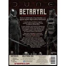 Asmodee - Dune: Betrayal - Jeu de Table de Stratégie et Bluff, 2-4 Joueurs, 14+ Années, Edition en Italien