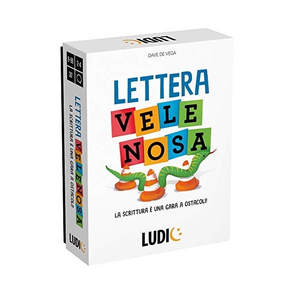 Ludic - La Lettre Velenosa - Jeu de société pour Toute la Famille - Multicolore