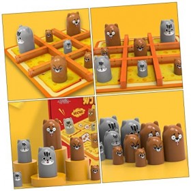 KOMBIUDA 1 Jeu Jeux De Société Éducation Précoce Fromage Jouet Jouets pour Enfants Empiler des Jouets Adulte Jouets Alphabéti