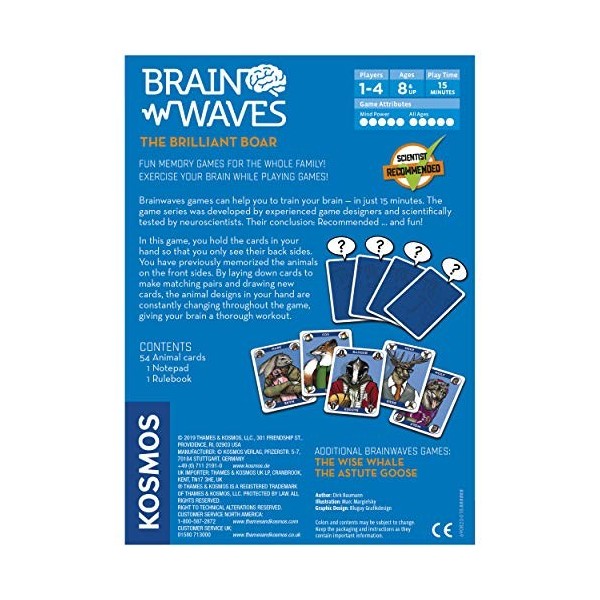 Thames & ‿Kosmos 690823 Brainwaves : Le Brilliant de l’entraînement cérébral Amusant pour Toute la Famille, Faites Travailler