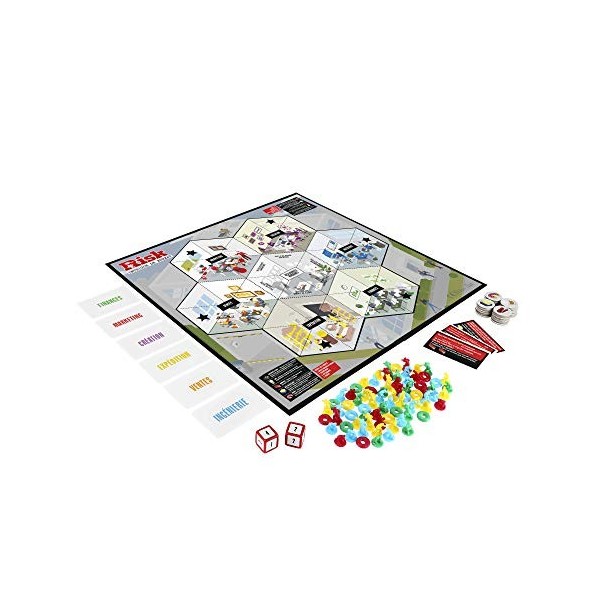 Risk Au Bureau - Jeu de Societe de Stratégie - Jeu de Plateau pour Adultes – Version française