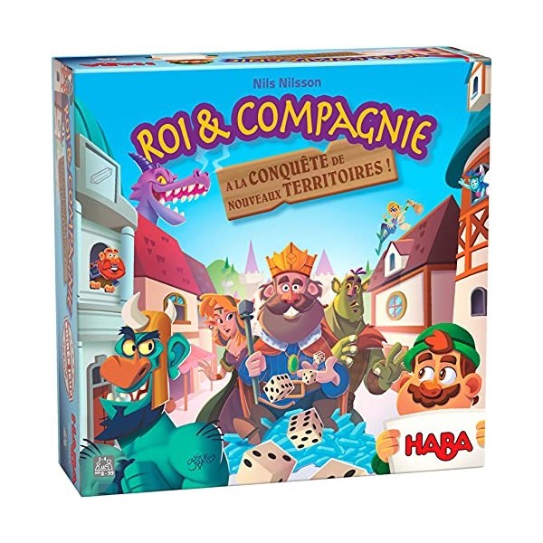 HABA - Roi et Compagnie : A la conquête des Territoires - Jeu de société - 8 Ans et Plus - 306402 Coloré