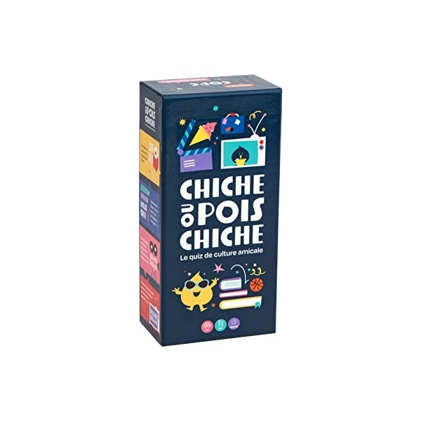 Chiche ou Pois Chiche - Le Quiz de Culture Amicale - Jeu de Cartes - Jeux de société pour Soirées en Famille ou Entre Amis