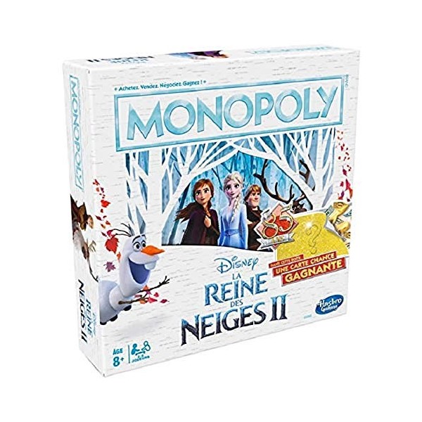 Monopoly - Jeu de Societe La Reine des Neiges - Jeu de Plateau - Version Française