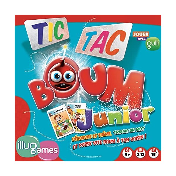 Zygomatic | Tic Tac Boum : Junior | Jeu de société | À partir de 5 ans | 2 à 12 joueurs | 15 minutes