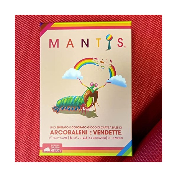 Asmodee - Mantis - Jeu de Cartes, Party Game, 2-6 Joueurs, 7+ Ans, édition en Italien