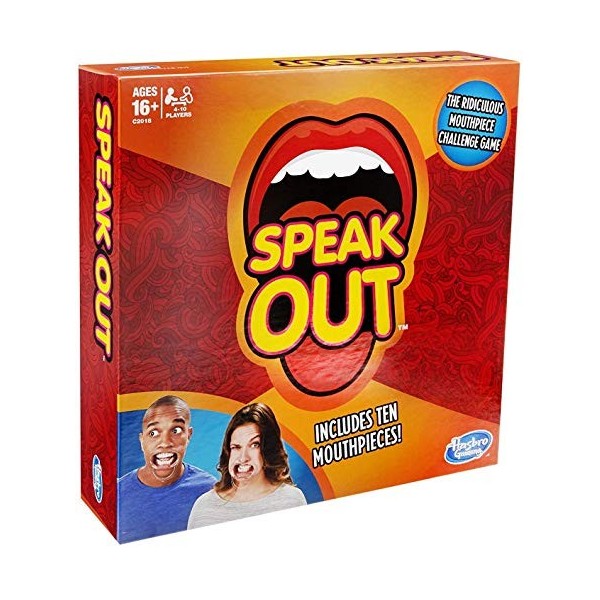 Hasbro Gaming Speak Out Game for 4 to 5 Players Multicolor, Ages 16 and Up 