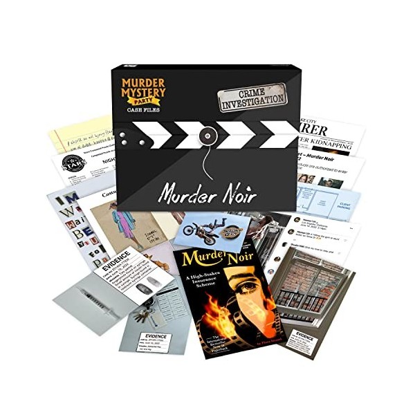 University Games Mystery Party Case Files Murder Noir