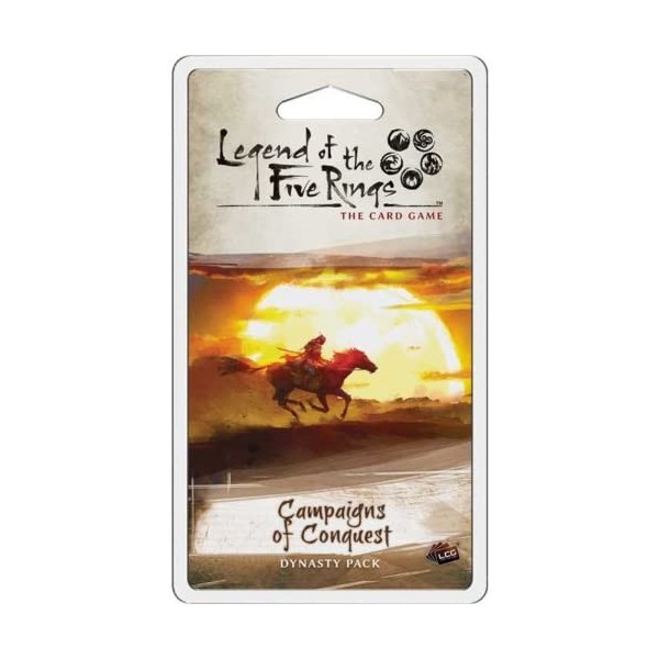 Fantasy Flight Games, Legend of The Five Rings LCG: Campaigns of Conquest Dynasty Pack, Card Game, 2 Players, Ages 14+, 45 to