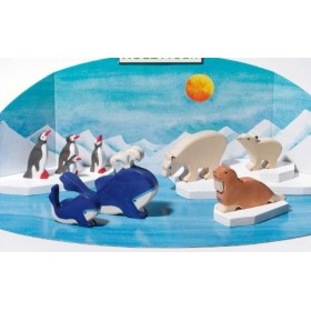 Holztiger - 2041084 - Figurine Animal - Baleine Bleue Petit