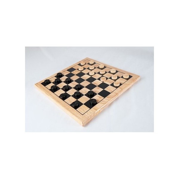 Gamez Galore Traditional Wooden Draughts Game by