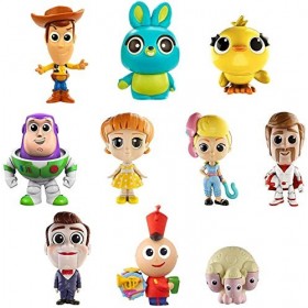 Disney Pixar Toy Story 4, Coffret 10 Mini-Figurines, Jouet Miniature pour Enfant, GCY86