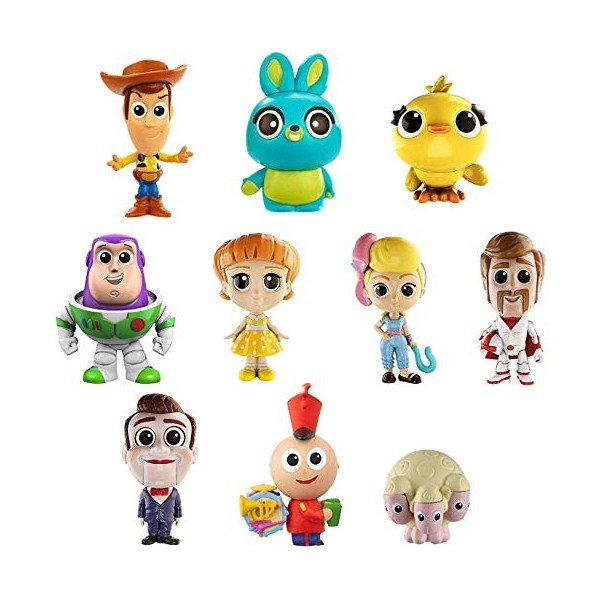 Disney Pixar Toy Story 4, Coffret 10 Mini-Figurines, Jouet Miniature pour Enfant, GCY86