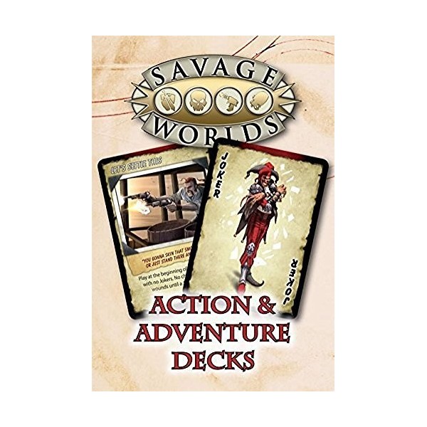 Studio 2 S2p10013 Savage Worlds lAction et LAventure Decks Jeu