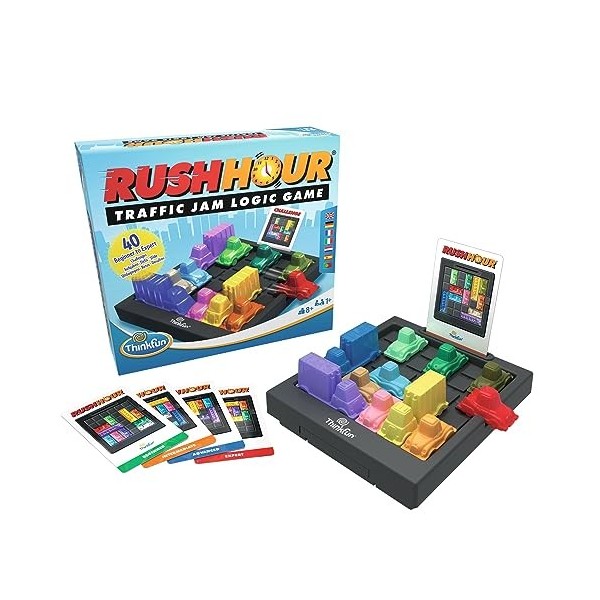 Thinkfun Rush Hour - Traffic Jam Logic, Brain & Challenge Game - STEM Toys for Boys & Girls Age 8 Years Up - 2022 Version