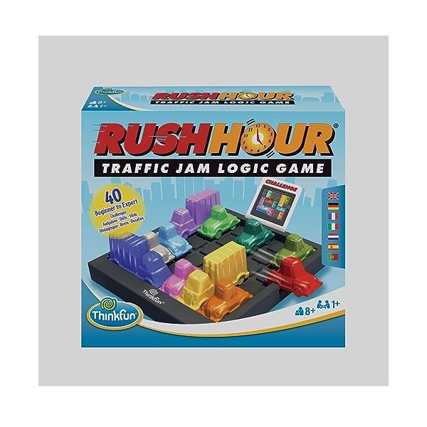 Thinkfun Rush Hour - Traffic Jam Logic, Brain & Challenge Game - STEM Toys for Boys & Girls Age 8 Years Up - 2022 Version