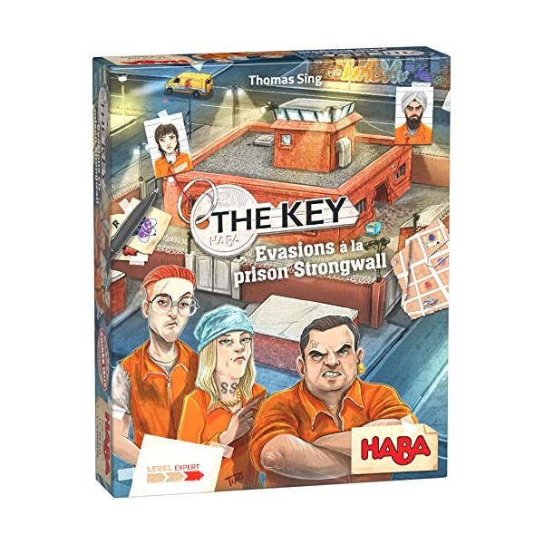 HABA - The Key – Evasions à la Prison Strongwall - Jeux de société - Jeux denquête - 12 Ans et Plus - 306844, Coloré