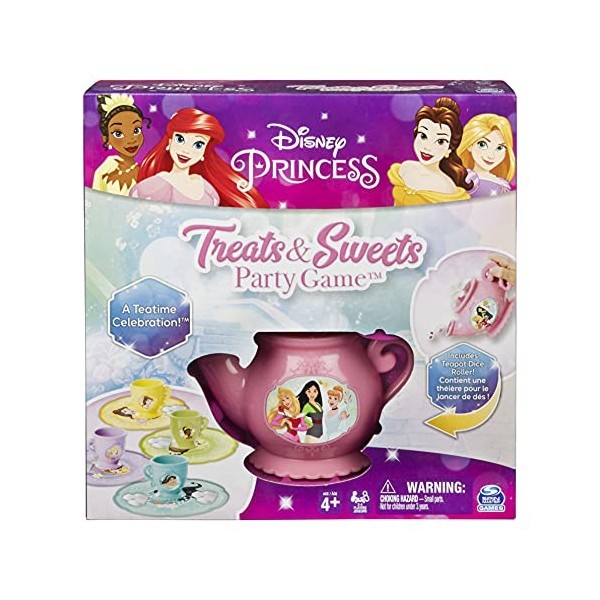 Spin Master Games Disney Princess Treats & Sweets Jeu de société pour Enfants et familles à partir de 4 Ans