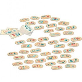 Vilac- Oukthêkaché Hiéroglyphes Le Louvre, 9505, Multicolore