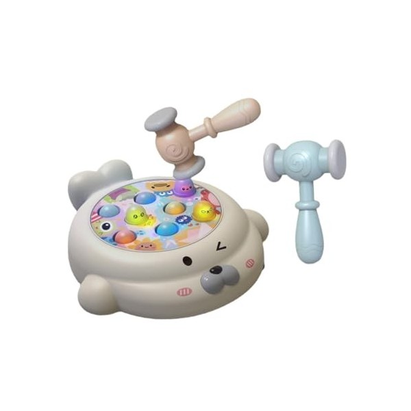 TOYANDONA 1 Ensemble De Jouets Musicaux pour Tout-Petits Banc pour Tout-Petits Jouets pour Garçons Jeu DAttaque De Taupe Tab