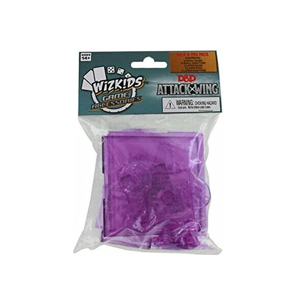WizKids - 332595 - Dungeons & Dragons Attack Wing - Base & Peg Pack - Pourpre