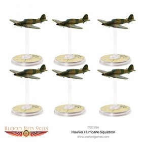 Warlord Games - Blood Red Skis : Hawker Hurricane Squadron, 1:200 772012004 WWII Mass Air Combat War Game