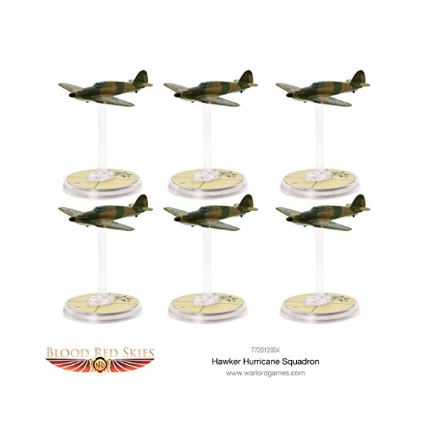 Warlord Games - Blood Red Skis : Hawker Hurricane Squadron, 1:200 772012004 WWII Mass Air Combat War Game