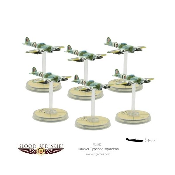 Warlord Games Blood Red Skies: British Hawker Typhoon Squadron