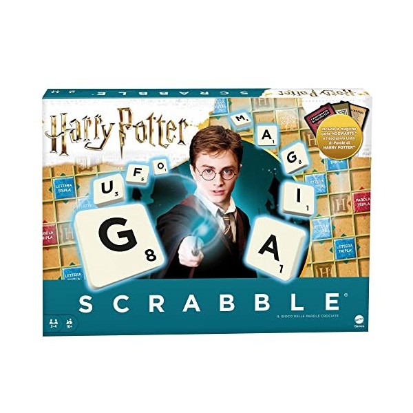Scrabble Édition Spéciale Harry Potter Jeu de Table des Mots Croisés Jouet pour Enfants 10+ Ans, GMY41
