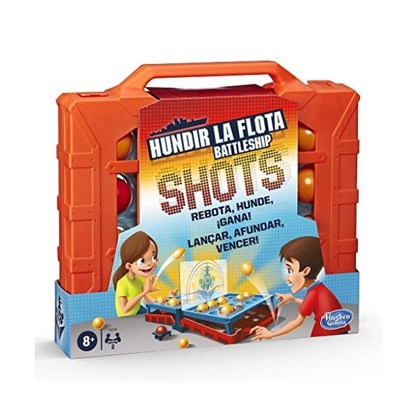 Hasbro Gaming - Hundir La Flota Shots Jeu de Stratégie, Multicolore E8229 