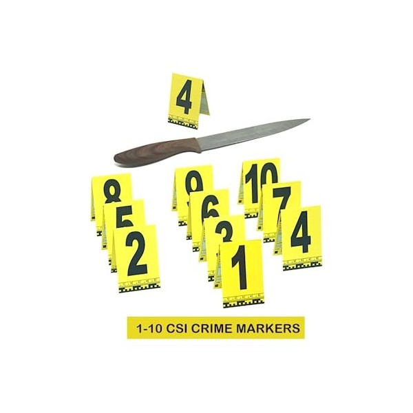 MEGA CSI Kit de crime mystère pour Halloween et police