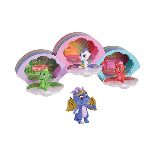 Simba Safiras 105951022 Lot de 3 Figurines de Dragon Arc-en-Ciel à Assembler 1 Figurine spéciale à partir de 3 Ans