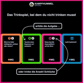 KAMPFHUMMEL - OMG le jeu de fête pour les intrépides – Un jeu à boire dans lequel vous navez pas besoin de boire mais peut.