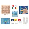 Ruiteh Planche de Multiplication mathématique en Bois Montessori pour Enfants, Jouet de comptage, Jeu de société de Multiplic