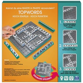 Spin Master Games Topwords-Le Classique de Jeu de Mots 3D, 1-4 Joueurs à partir de 8 Ans, 6055026, Multicolore