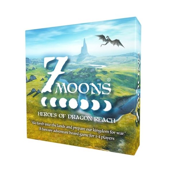 7 Moons: Heroes of Dragon Reach, Un Jeu de Plateau daventure Fantastique pour 1 à 4 Joueurs à partir de 7 Ans - Édition Clas