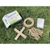 Betoy Jeu pour enfants en bois TIC TAC Toe X et O - Pour lintérieur et lextérieur