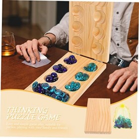 HONMEET 1 Set Mancala Jeux De Société en Bois 2 Personne Jeux De Société Mancala Jeu pour Enfants Échiquier pour Enfants Clas