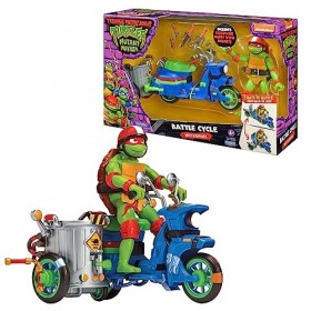 Tortues Ninja, Véhicule avec Figurine Exclusive de 12 cm, avec Fonction Combat, Modèle aléatoire, Jouet pour Enfants dès 4 An