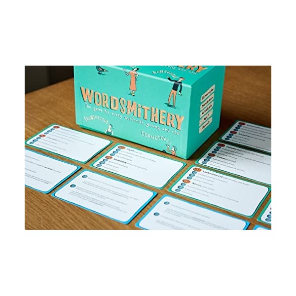 Clarendon Games Wordsmithery: The Bestselling Party Quiz Word Definition Game for Adults, Teens and Kids – Think, Laugh, and 