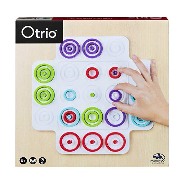 SPIN MASTER GAMES - MARBLES - OTRIO - Jeu de Société Stratégique - Jeu dAlignement - 6044797 - Jouet Enfant 8 Ans et +