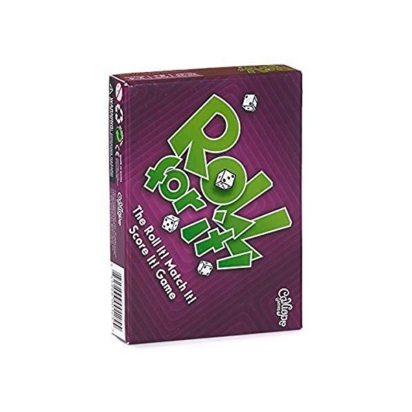 Calliope Games 330270 Roll for It Purple Edition Pearl Jeu de société Multicolore