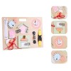 Smartwo Busy Board Montessori en Bois pour Enfants 2 3 Ans Jouet Tableau dActivités Apprendre Compétences de Vie Sensoriel M