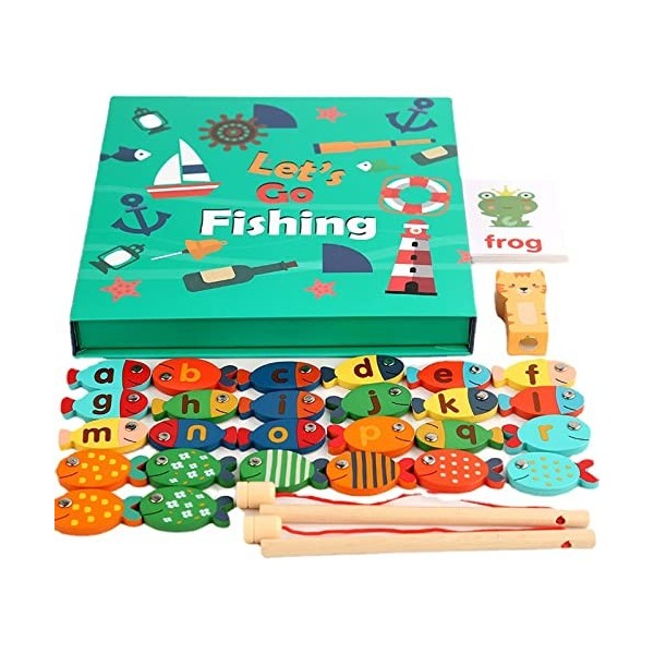 Jouets Montessori pour enfants Jeu de société de pêche pour