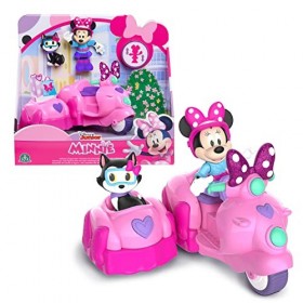 DISNEY MICKEY&MINNIE Véhicule avec 1 Figurine 7,5 cm et 1 Accessoire, Modèle Voiture, Jouet pour Enfants dès 3 Ans, MCN181