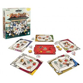 The OP USAopoly - Disney Mickey & Friends Food Fight - Jeux de société - Un Jeu de Placement de Travailleurs pour Toute la Fa
