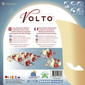 Blue Orange - Volto - Jeu de société Abstrait - Jeu Poétique et de Réflexion - Thème Venise - Jeu 2 Joueurs - Idéal pour Joue